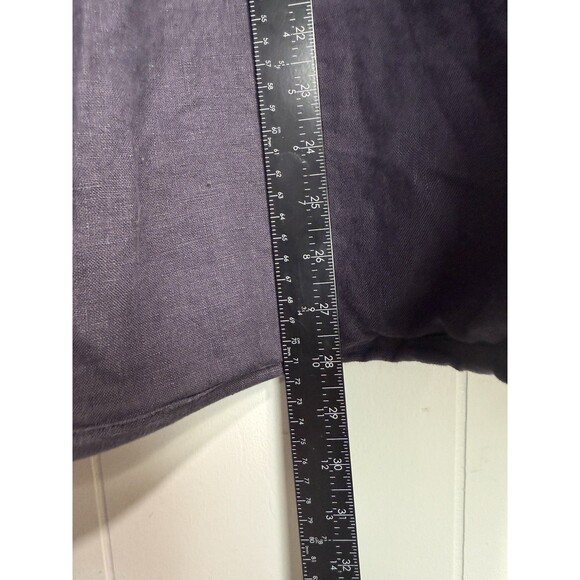 Ivey Abitz Women’s S/M Skirt Dark Gray Linen Midi Length Circle Skirt Pockets - Picture 9 of 9